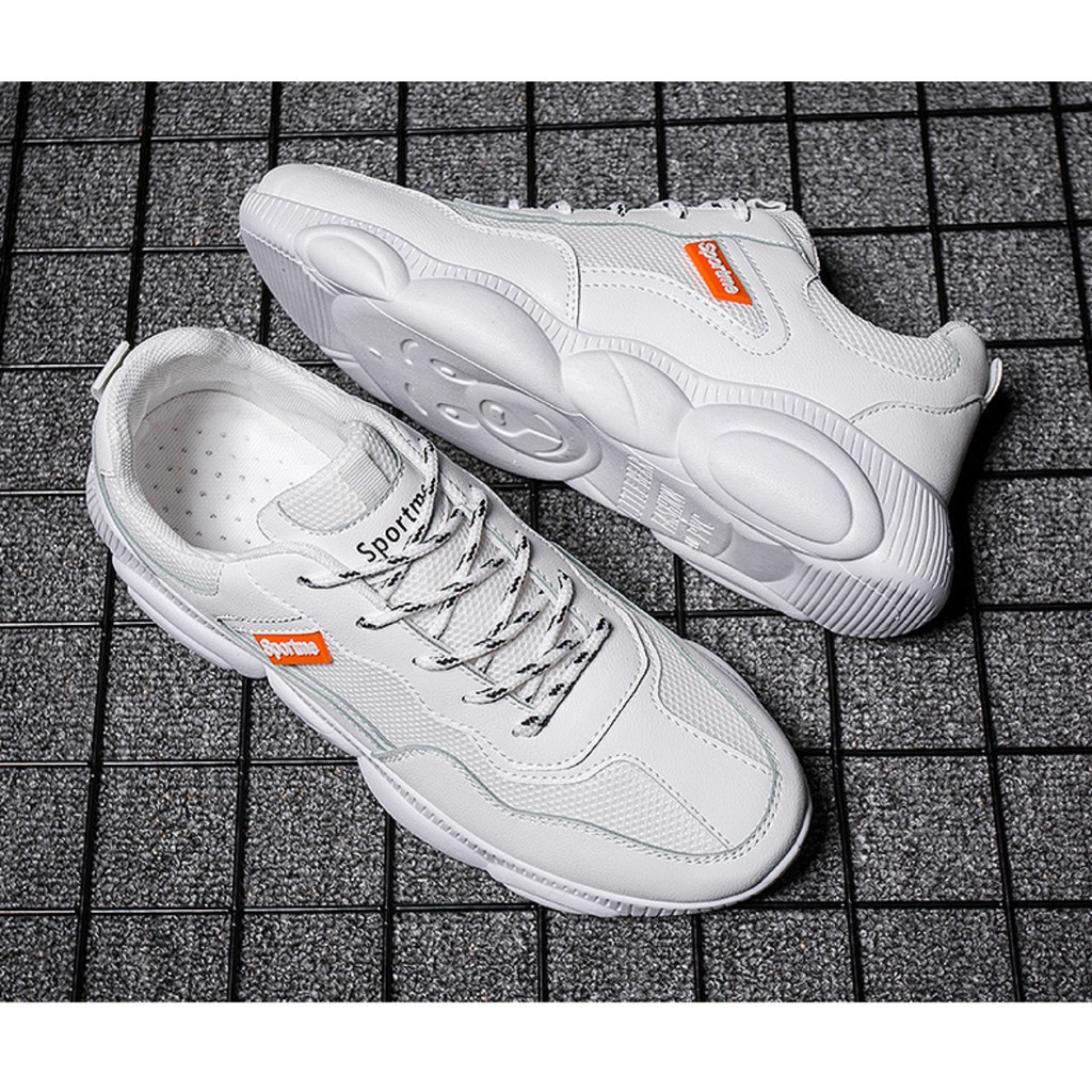 Giày Nam Sneaker Thể Thao trắng