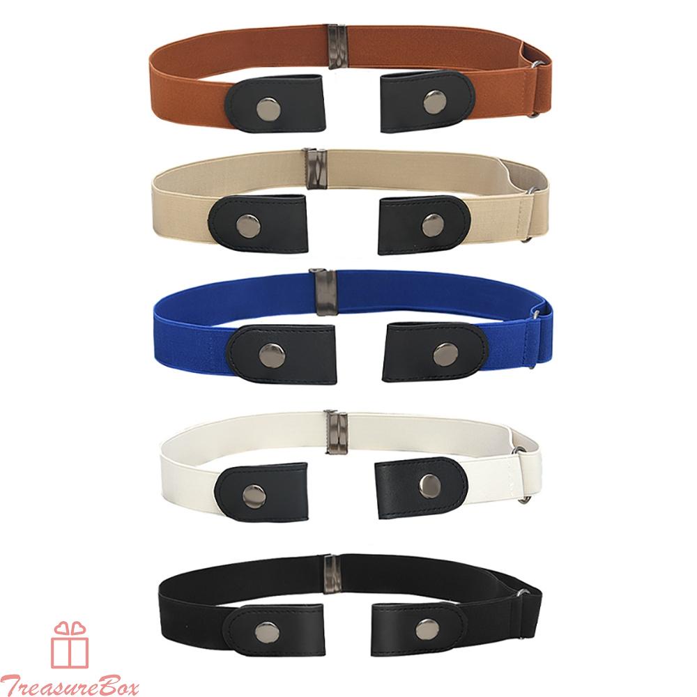 Belt Women/Men Belts Buckle-free Comfortable Dresses Elastic For Jeans