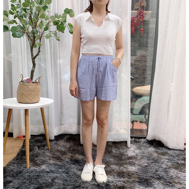 Xả giá gốc-quần đùi lanh tole mặc nhà chất siêu mát