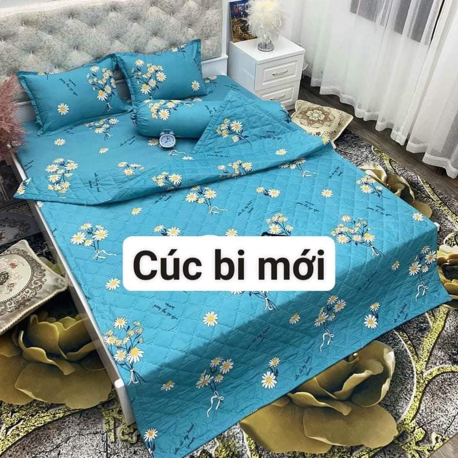 Bộ 5 món chăn ga gối đầy đủ màu sắc - Shop Nệm Khánh Ngọc