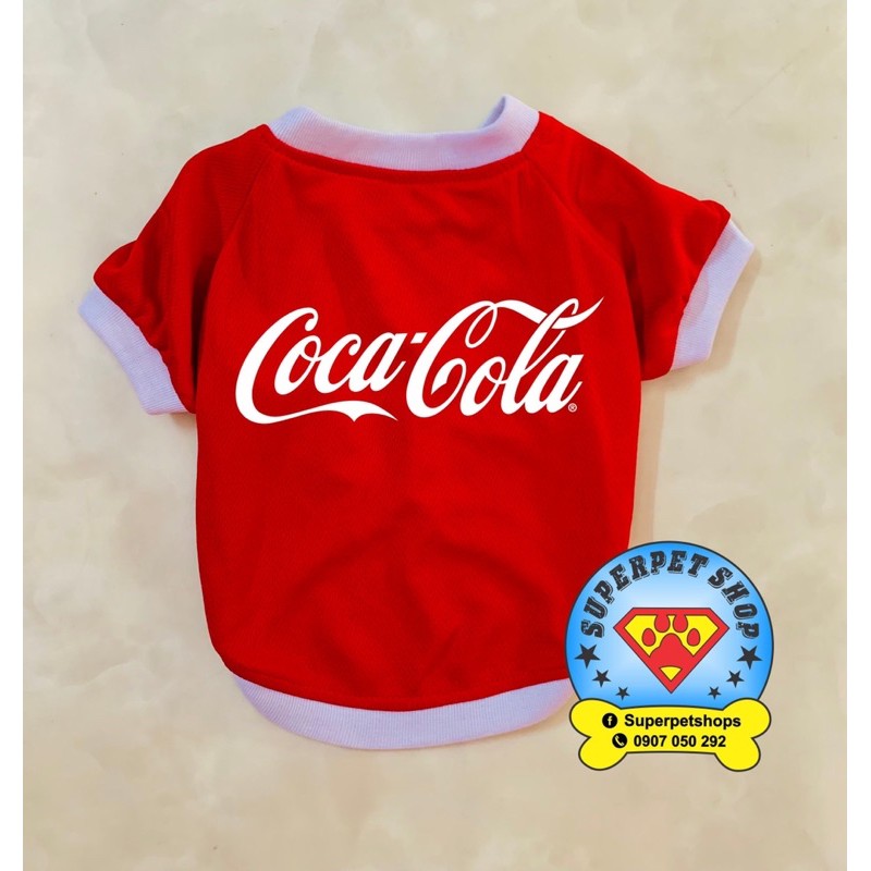ÁO THÚ CƯNG LOGO NƯỚC NGỌT COCACOLA SIÊU XINH GIÁ RẺ