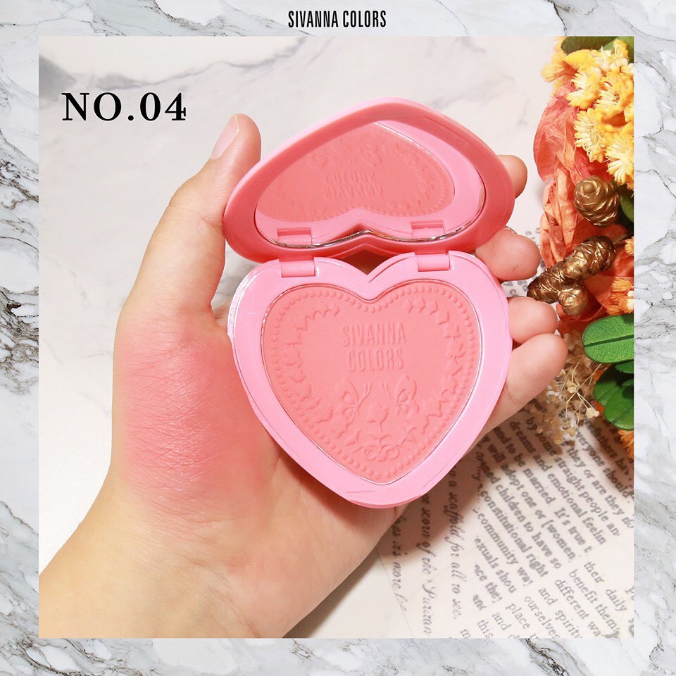 Má hồng trái tim Sivanna Colors Sochic Long-lasting 16-hour Blush