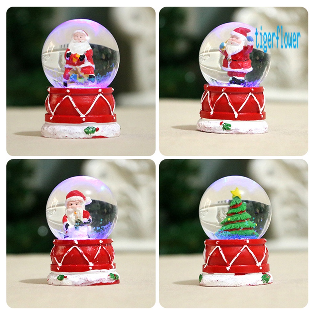 Quả Cầu Tuyết Kính Phát Sáng Dùng Trang Trí Cây Thông Giáng Sinh