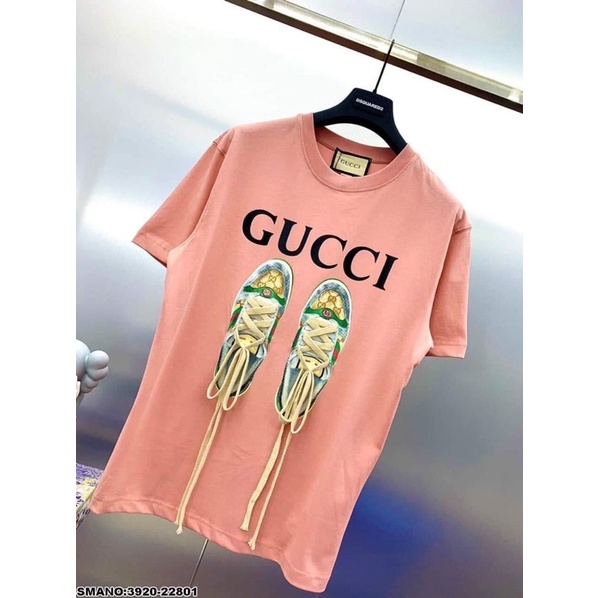 Áo phông nam nữ Gucci hình đôi giày siêu hot, áo thun dễ mặc, đủ size_CT Stores_AP000072 !