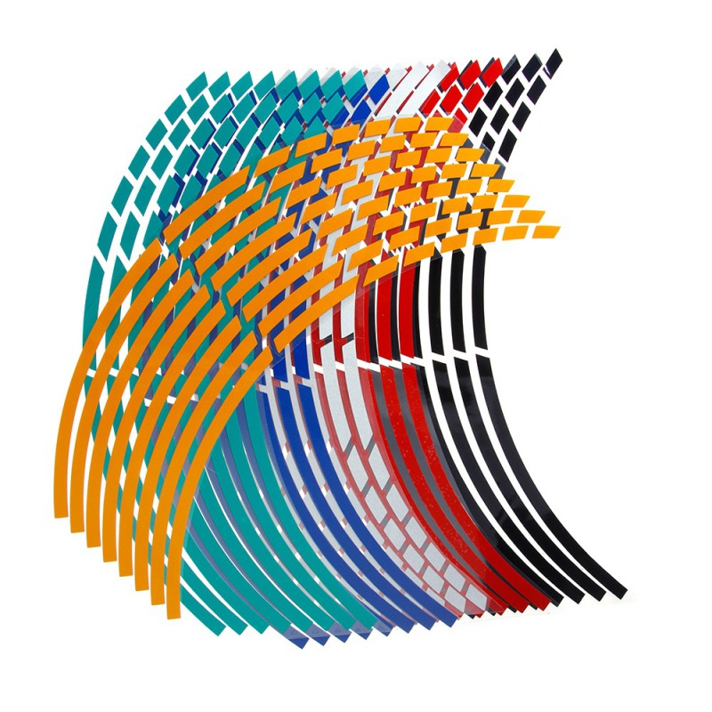 Miếng Dán Trang Trí Vành Bánh Xe Hơi 18 Inch Phản Quang Chống Thấm Nước Thời Trang