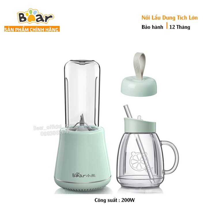 Máy Xay Sinh Tố Cầm Tay Bear LLJ-D04A1 Dung Tích 1L