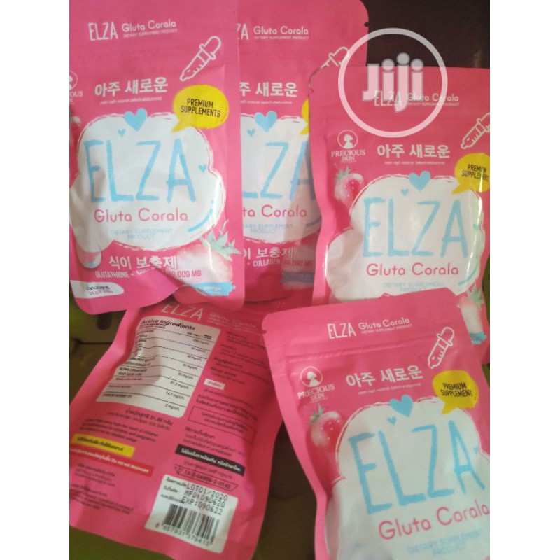 Viên uống trắng da tự nhiên Elza Gluta Corala Thái Lan