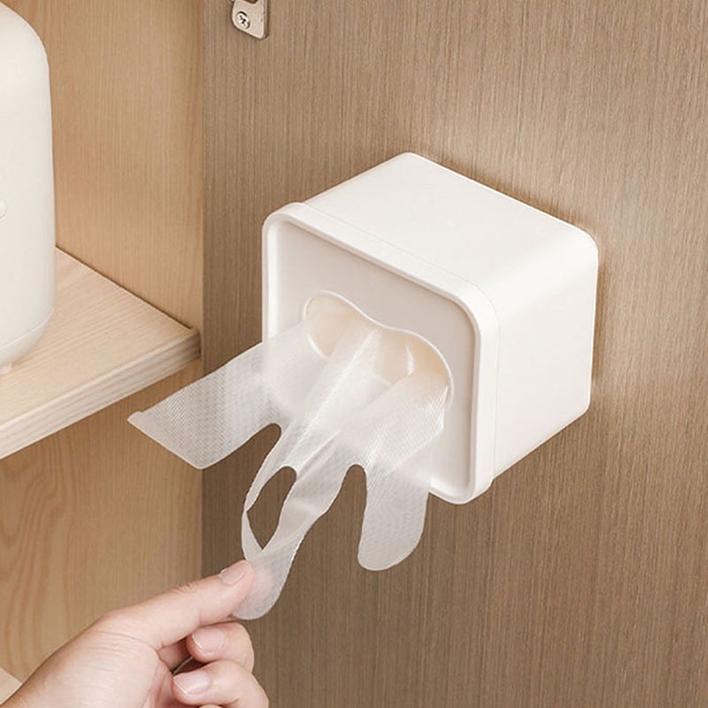 Hộp Nhựa Đựng Găng Tay Dùng Một Lần Tiện Dụng Cho Nhà Bếp