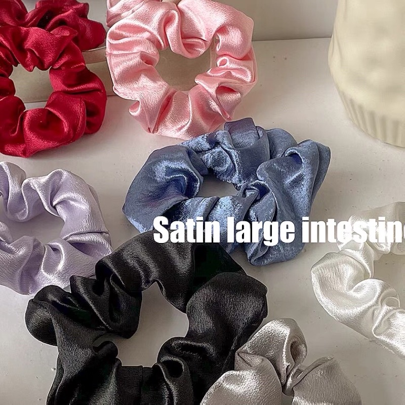 Scrunchies lụa bóng , dây buộc tóc Hàn quốc