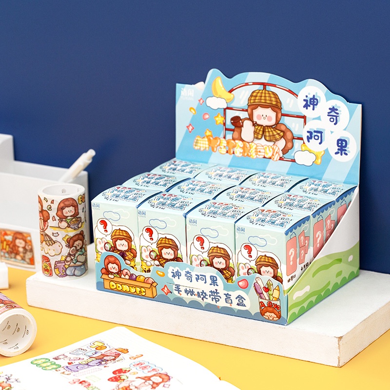 Cuộn Băng Keo Dán Trang Trí Họa Tiết Hoạt Hình Dễ Thương Cho Bé Gái Diy