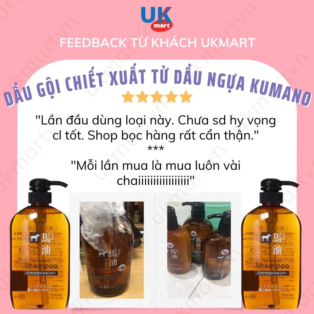 Dầu Gội Chiết Xuất Từ Dầu Ngựa Cosme Station Horse Oil Non Silicon Shampoo 600ml