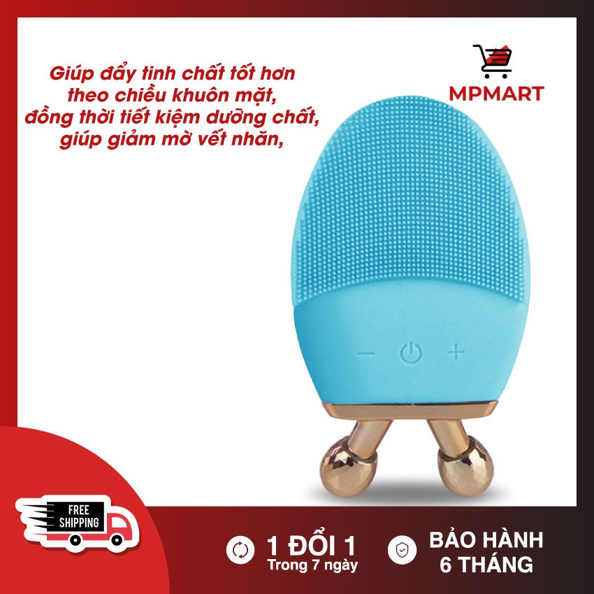 Máy massage mặt foreo, Foreo luna mini 2 màu xanh, rửa nào tốt, F.o.r.e.o - Sóng Rung Êm Sạch Sâu Trị Mụn Hiệu Quả