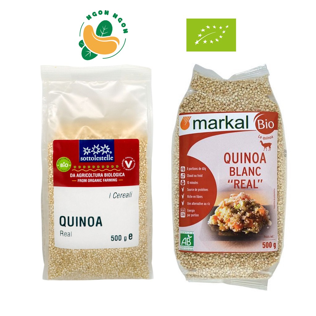 (Organic) Hạt diêm mạch quinoa trắng hữu cơ Markal/Sotto 500g