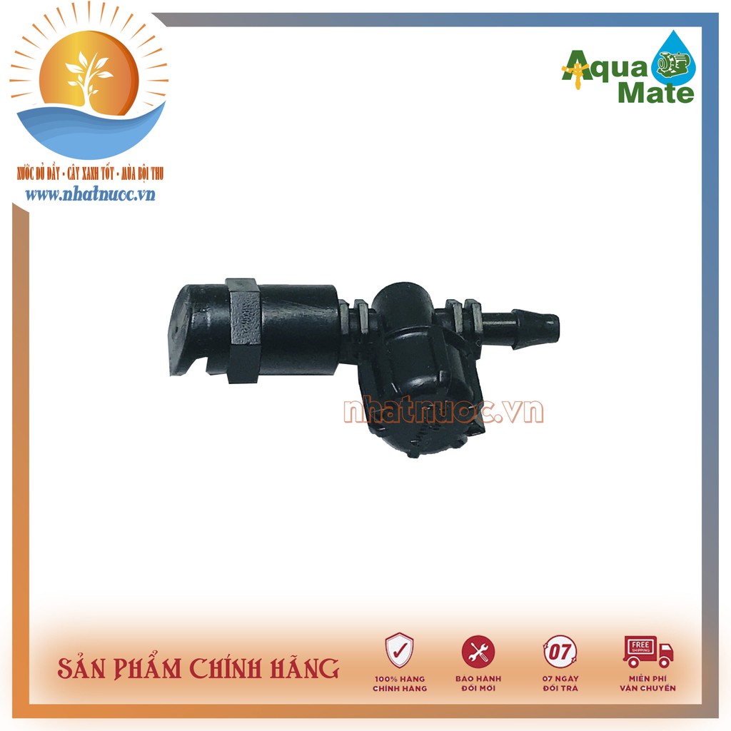 Bép (béc) phun góc cố định Aquamate FCV-2038, điều chỉnh lưu lượng và bán kính tưới