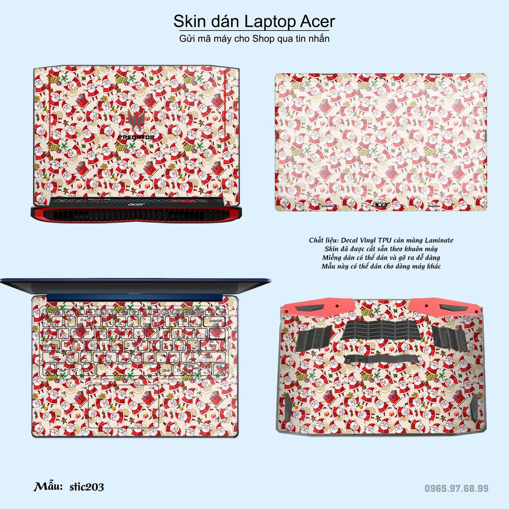 Skin dán Laptop Acer in hình Hoa văn sticker _nhiều mẫu 33 (inbox mã máy cho Shop)