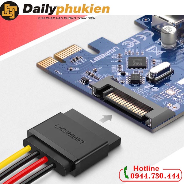 Cáp nguồn SATA 15pin Ugreen 50718 dailyphukien