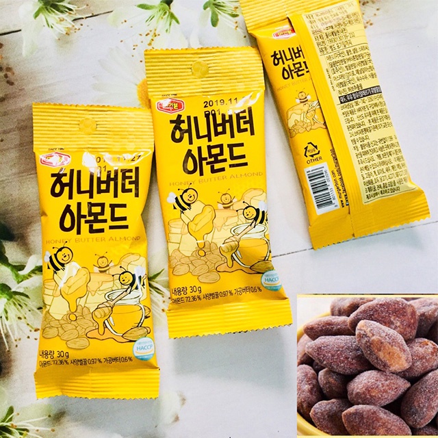 Hạnh Nhân Tom's Farm Hàn Quốc Tẩm 7 vị gói 40gr