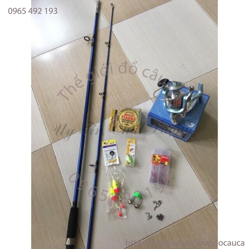 Combo bộ cần câu cá 11 món đẹp rẻ tải cá lớn ( rẻ vô địch )