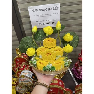 Mẹt 9 oản hoa sen dâng thánh - oản ngọc hà mít