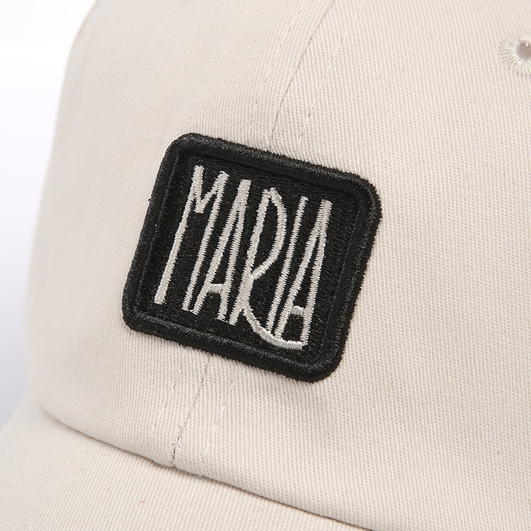 Mũ lưỡi trai họa tiết thêu chữ Maria Nón kết phong cách Ulzzang Unisex