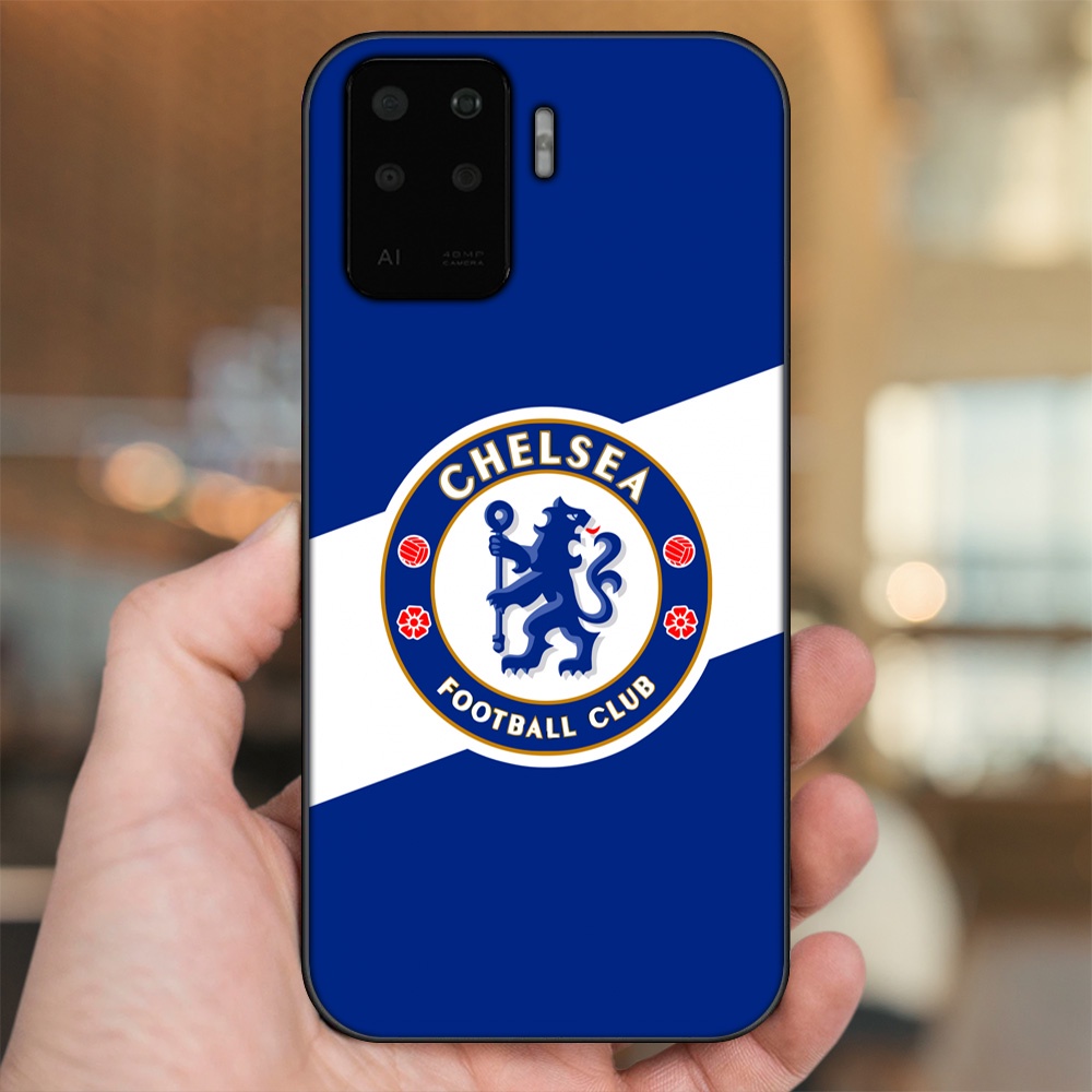 Ốp lưng Oppo A94 viền đen in hình Chelsea FC