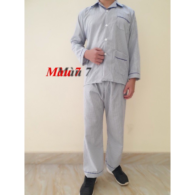 HÀNG CAO CẤP -  Bộ Mặc Nhà Đồ Ngủ Nam Trung Niên Loại Đẹp Pijama Cho Bố, Người Già, Người Lớn Tuổi, Ông Già  - Hàng Cao 