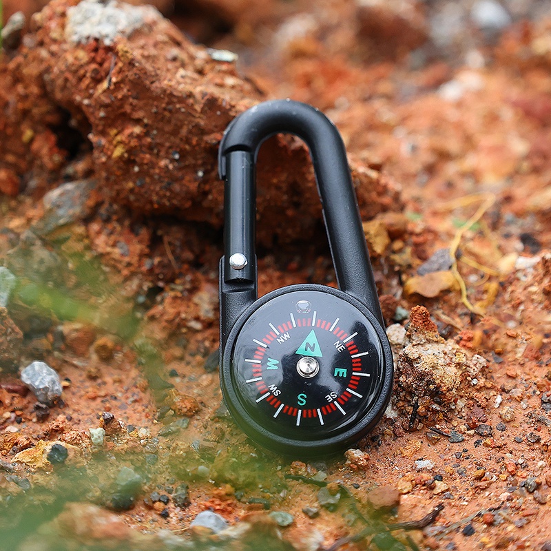Móc Khóa La Bàn Mini Đa Năng Cho Hoạt Động Ngoài Trời
