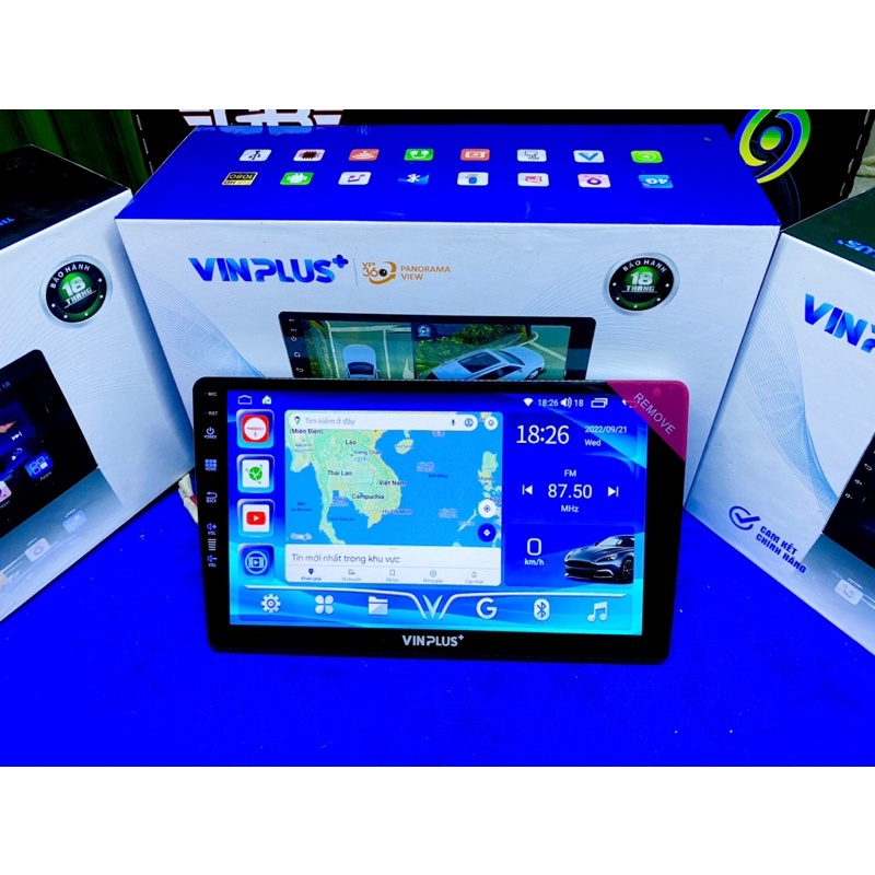 Màn hình ô tô DVD android Vinplus 8 nhân 2+32 mã Vp06. Giá 6400k bao gồm công lắp đặt toàn quốc và quà tặng đi kèm.