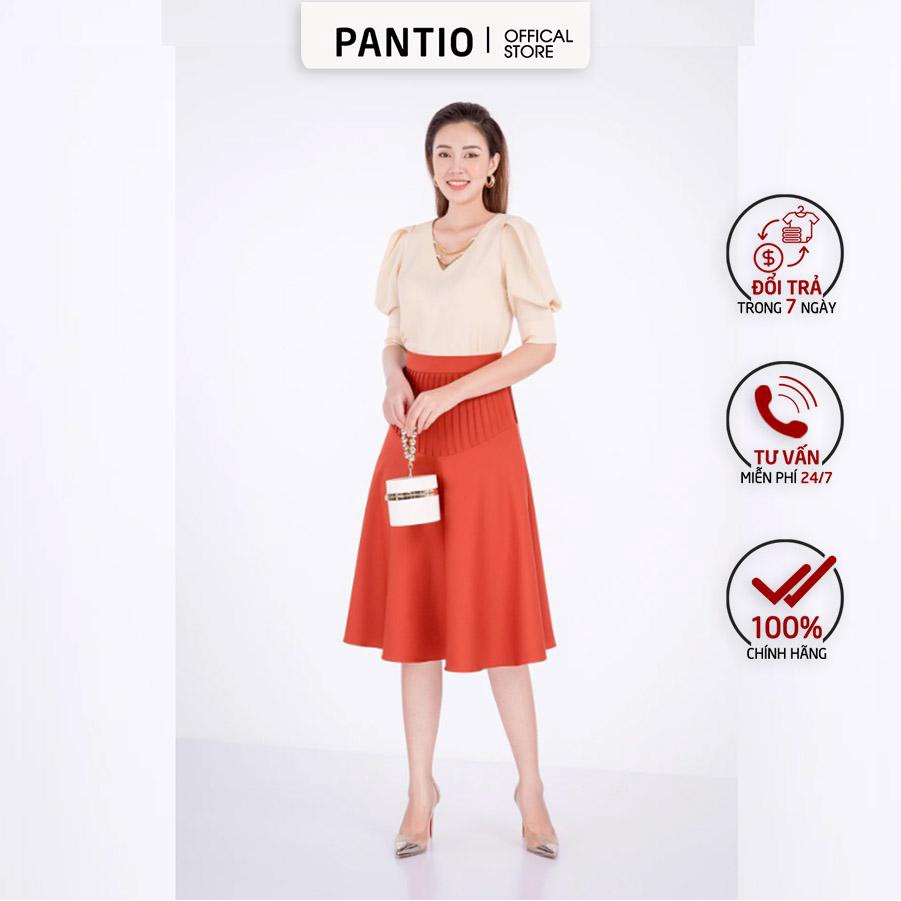 FAS32898 - Áo sơ mi chất liệu Thô tay lỡ - PANTIO