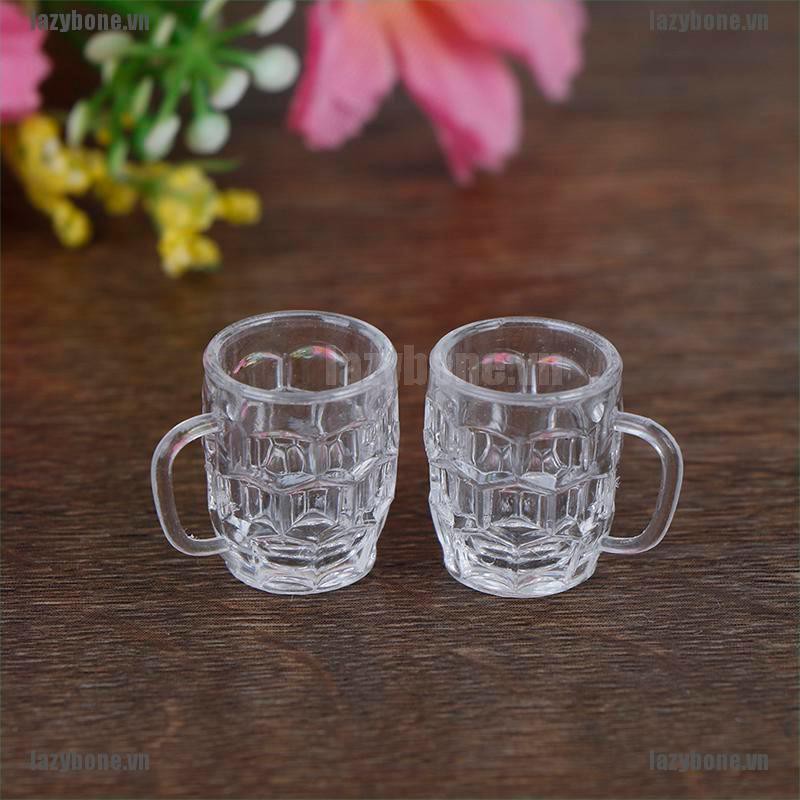 Bộ 2 Ly Rượu Nhỏ Tỉ Lệ 1 / 12 Trang Trí Nhà Búp Bê