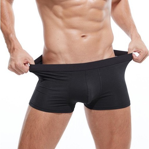 Quần Sịp Boxer Thun Lạnh Trơn/ Quần Lót Nam Boxer (Hàng Xuất Dư) [HOT]