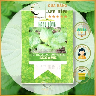 Hạt giống Rau Thơm Mè Hàn Quốc SESAME (Lá Vừng) 0.5gr