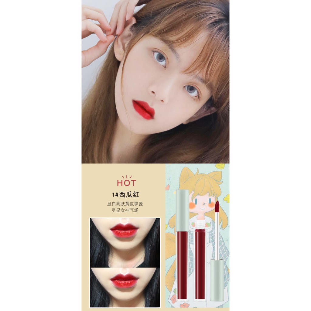 [Hàng mới về] Bộ Son Kem Lì Vongee Mịn Mượt Như Nhung Làm Trắng Môi | BigBuy360 - bigbuy360.vn