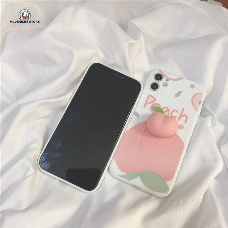 Ốp Lưng Hình Quả Đào Cho Oppo A92S / A72 / A52 / A5 / A7 / X / R9 / R11 / R15 / R17 / A5 / A93 / A11 / A11X
