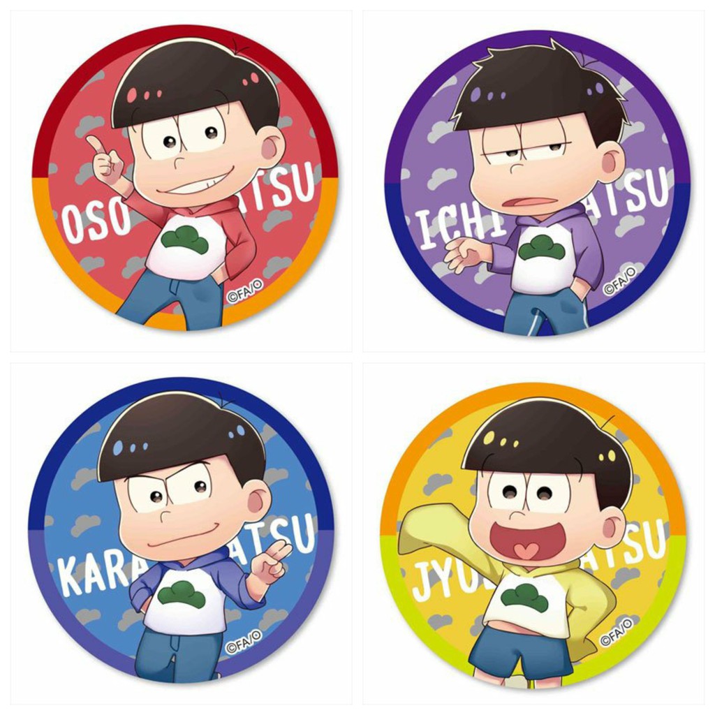 Huy hiệu cài áo IN HÌNH Osomatsu-san Quý ngài Osomatsu anime chibi dễ thương tiện lợi m1