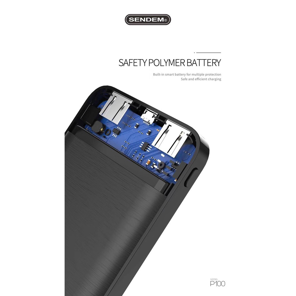 Sạc dự phòng Sendem P100 10000Mah