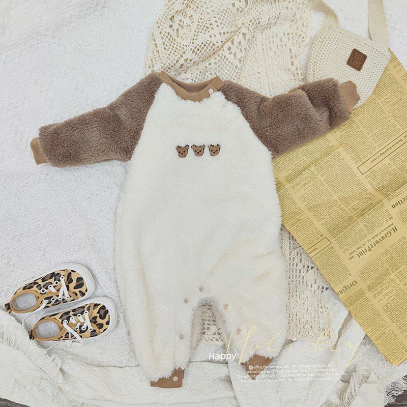 Body lông cừu gấu bé