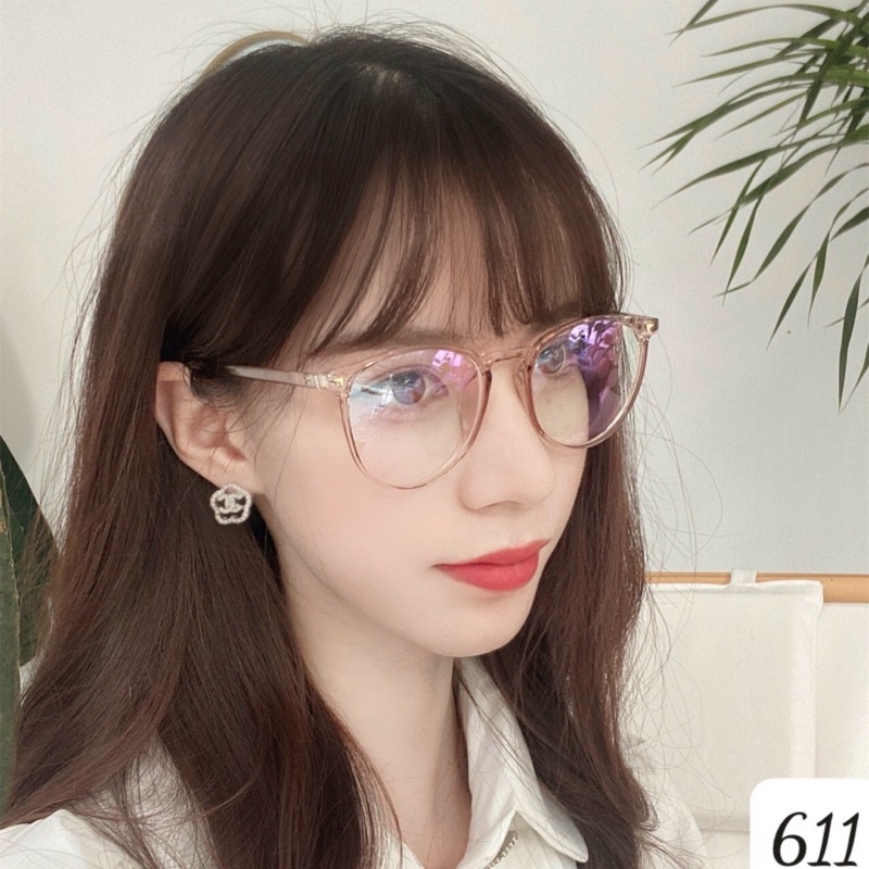 MẮT KÍNH GỌNG CẬN CAO CẤP 611FORM TRÒN SIÊU ĐẸP