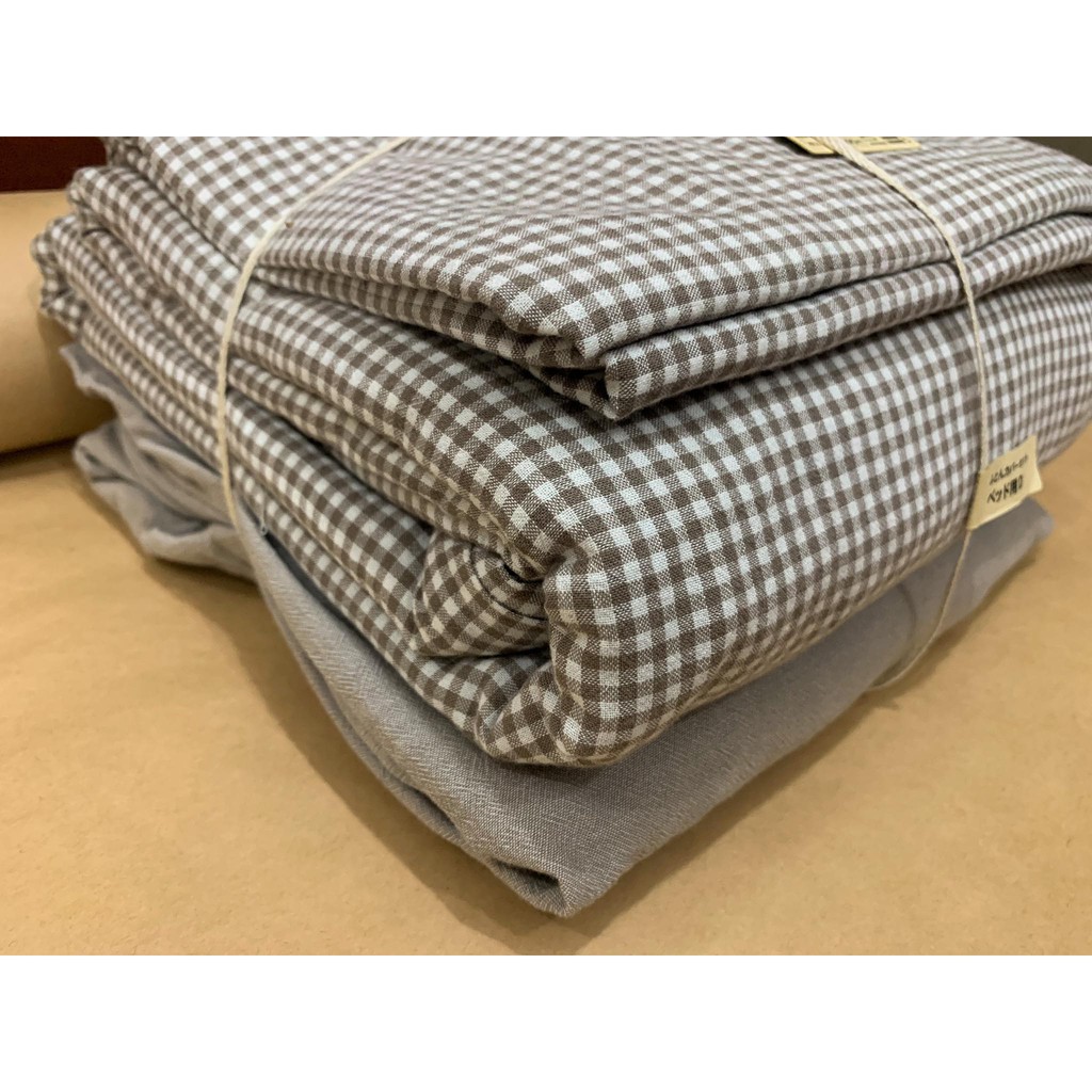 Bộ drap giường MUJI nhập khẩu 1m4 x 2m