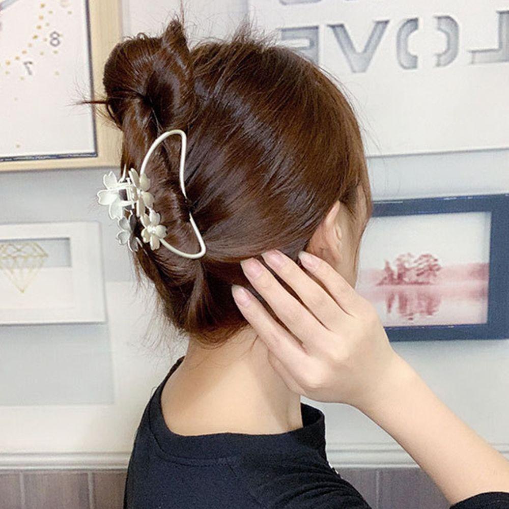 NICKOLAS Kẹp Tóc Kim Loại Hình Hoa Thời Trang Cho Nữ