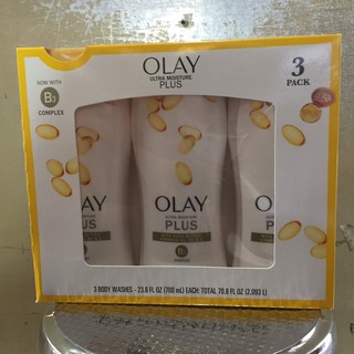 Set 3 Chai Sữa tắm dưỡng da Olay Ultra Moisture Plus Shea Butter 700ml