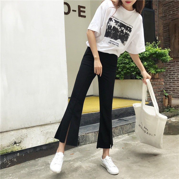 Order quần ống loe xẻ Bigsize 3XL