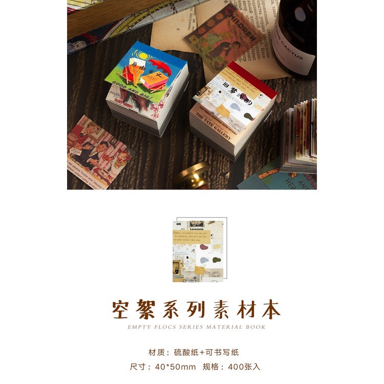 Set 400 Giấy Làm Thiệp Phong Cách Vintage