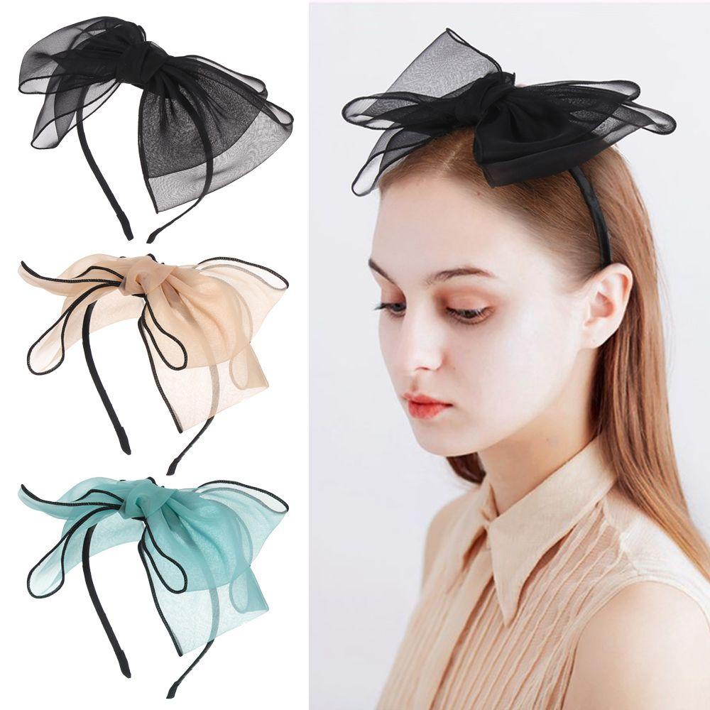 PINEVN Băng Đô Cài Tóc Đính Nơ Ren Lấp Lánh Xinh Xắn Cho Bé Gái