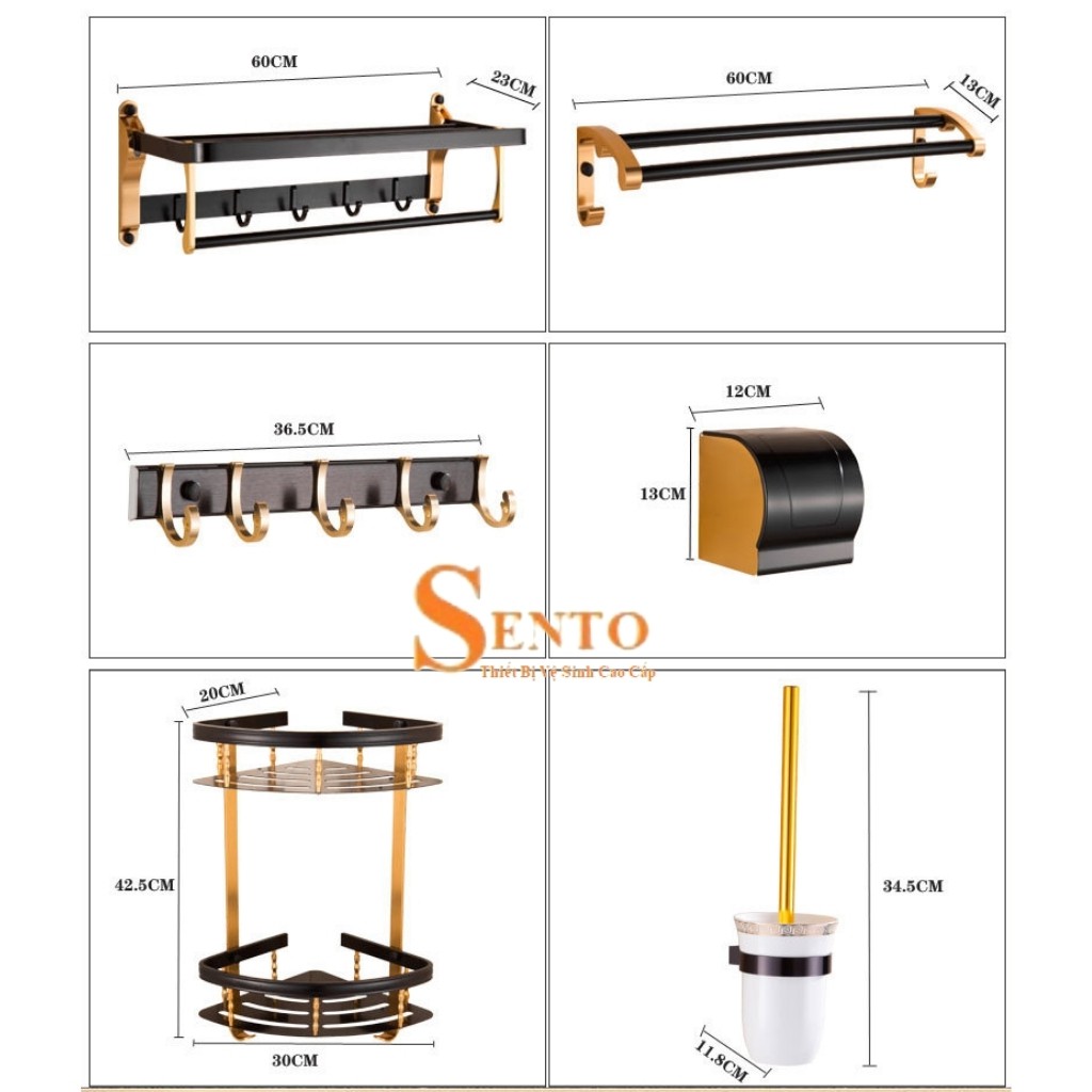 ComBo Thiết Bị Phòng Tắm Cao Cấp SENTO Hàng Nhập Khẩu Chính Hãng - Bảo Hành 36 Tháng