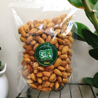 500g hạt hạnh nhân rang bơ 100% nhập khẩu mỹ