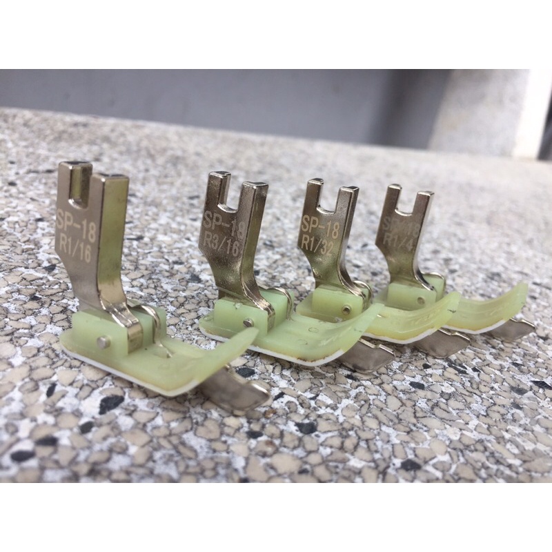 Chân vịt mí SP 18 nhựa ( chân vịt mí có gờ) sử dụng cho máy may công nghiệp 1 kim