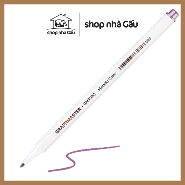 Bút lông brush pen màu nhũ viết caligraphy trang trí sổ bullet journals - Shop Nhà Gấu