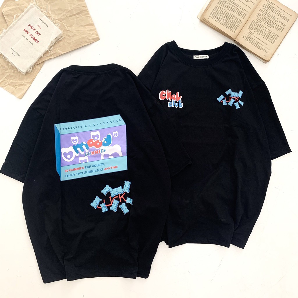 [ HOT TREND ] Áo Thun Tay Lỡ Gummies (Nam/Nữ) | BigBuy360 - bigbuy360.vn