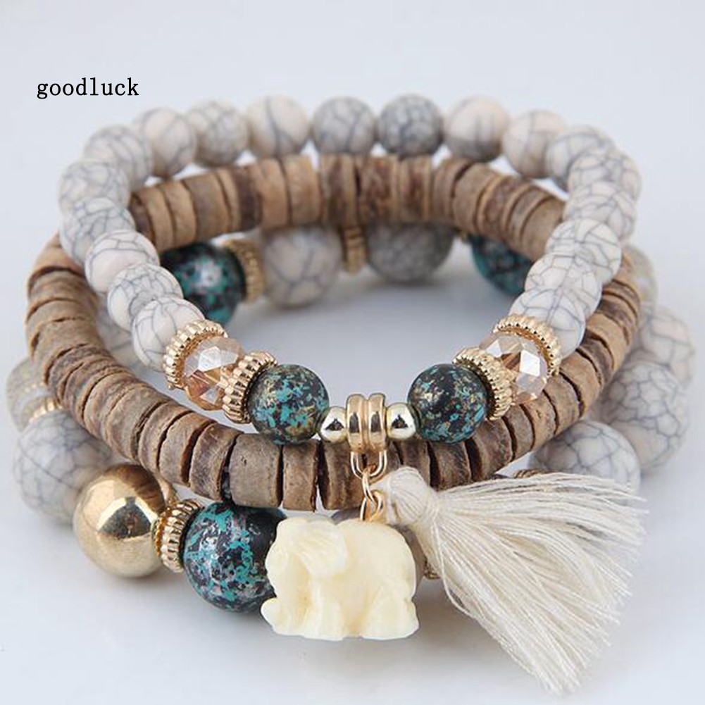 Vòng tay chuỗi hạt phong cách boho thời trang cho nữ | BigBuy360 - bigbuy360.vn